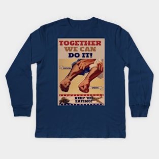 FEEDERS UNITE - KEEP EM EATING Kids Long Sleeve T-Shirt